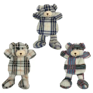 Multipet Berman Bears Dog Toy Assorted Color 15 in