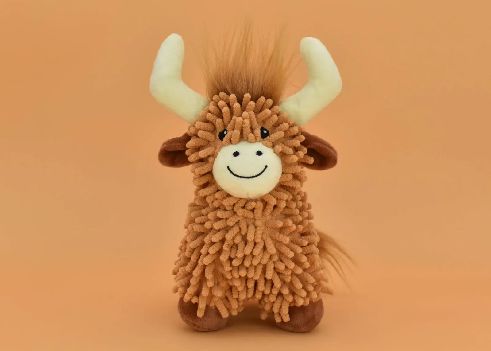 Multipet Floppy Highland Cow Dog Toy 10" - Image 2
