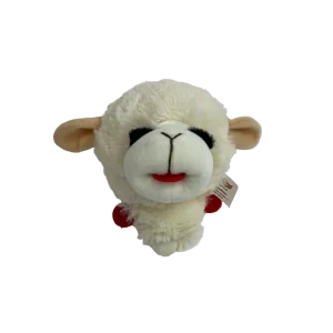 Multipet Lamb Chop Knobby Noggins Dog Toy 5 in