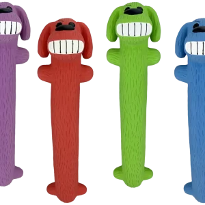 Multipet Latex Loofa Dog Toy Assorted Color 12 in