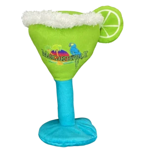 Multipet Margaritaville Margarita Glass Dog Toy Green 8 in
