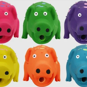 Multipet Pigs That Oink Dog Toy Assorted, 9 in