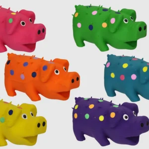 Multipet Pigs That Oink Dog Toy Assorted Mini, 4 in