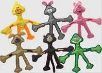 Multipet Skele-Ropes Dog Toy Frog Assorted, 15 in - Image 2