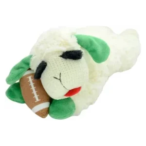 Multipet Tailgate Lamb Chop w/ Football Dog Toy, 6.5"