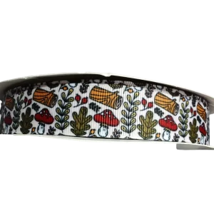 Mushroom Woods Nylon Dog Collar