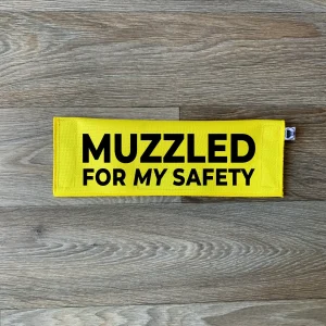 Muzzled For My Safety Leash Sleeve