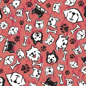 My Pups Red Dog Bandana, 22 inch, 12 Pack