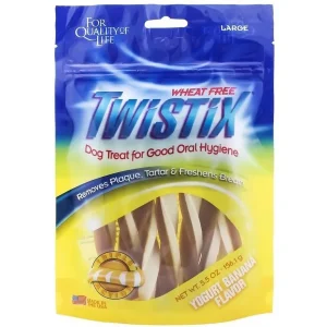 N-Bone Twistix Yogurt Chewy Dog Treats - Large - 5.5 Oz