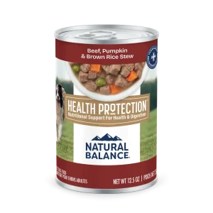 Natural Balance Pet Foods Health Protection Beef & Pumpkin Stew Can Dog Food Beef & Pumpkin 6ea/12.5 oz