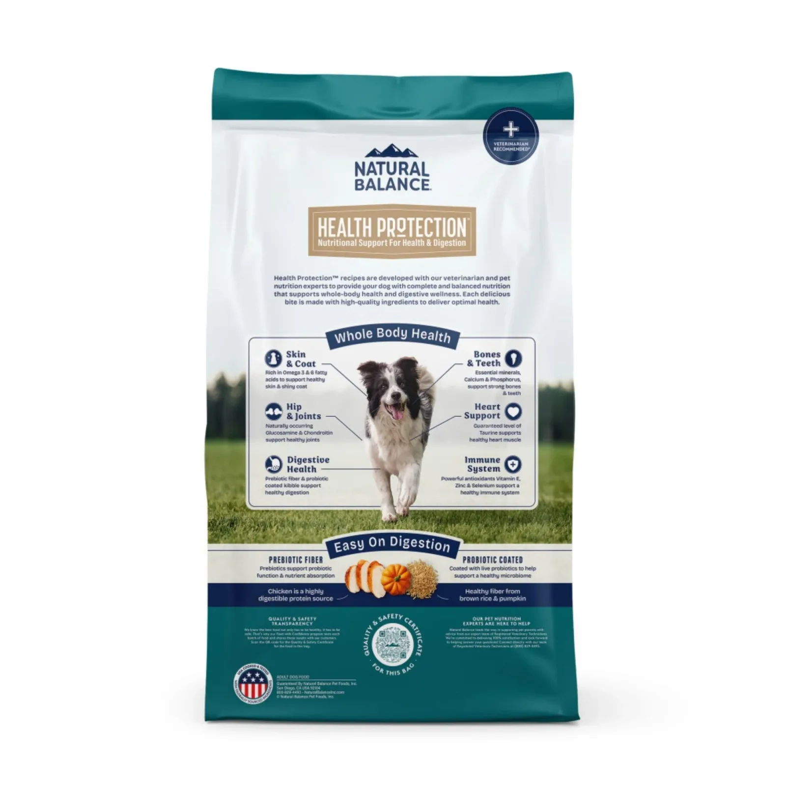 Natural Balance Pet Foods Health Protection Dry Dog Food Chicken, Rice & Pumpkin, 4 lb