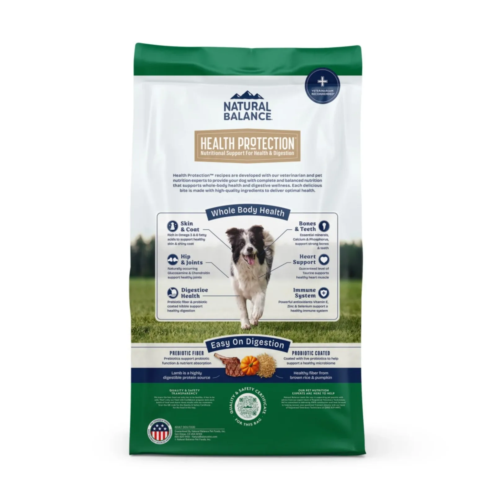 Natural Balance Pet Foods Health Protection Dry Dog Food Lamb, Rice & Pumpkin, 24 lb - Image 2