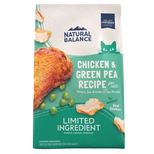 Natural Balance Pet Foods Limited Ingredient Grain Free Dry Cat Food Green Pea & Chicken 4 lb
