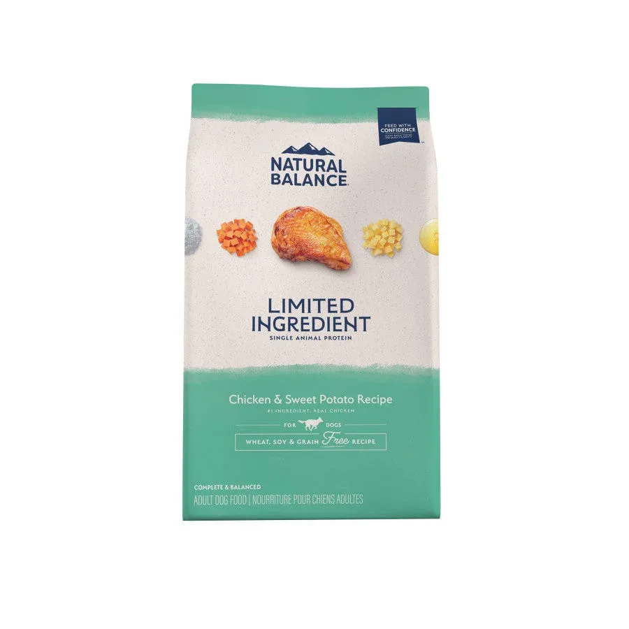 Natural Balance Pet Foods Limited Ingredient Grain-Free Dry Dog Food Chicken & Sweet Potato 24 lb