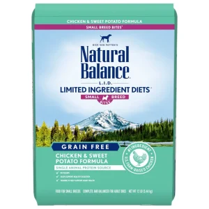 Natural Balance Pet Foods Limited Ingredient Grain-Free Small Breed Dry Dog Food Chicken & Sweet Potato, 12 lb