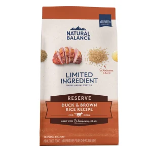Natural Balance Pet Foods Limited Ingredient Reserve Dry Dog Food Duck & Brown Rice 22 lb