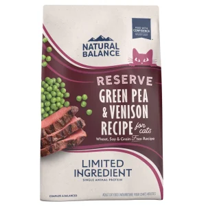 Natural Balance Pet Foods Limited Ingredient Reserve Grain Free Dry Cat Food Green Pea & Venison 8 lb