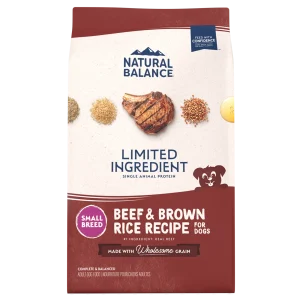 Natural Balance Pet Foods Limited Ingredient Small Breed Dry Dog Food Beef & Brown Rice 12 lb