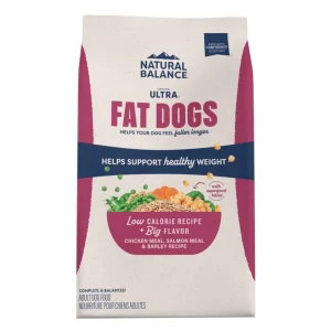 Natural Balance Pet Foods Original Ultra Fat Dogs Dry Dog Food Chicken Meal, Salmon Meal & Barley, 11 lb
