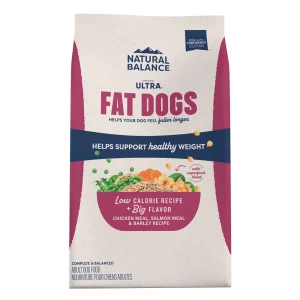 Natural Balance Pet Foods Original Ultra Fat Dogs Dry Dog Food Chicken Meal, Salmon Meal & Barley 24 lb