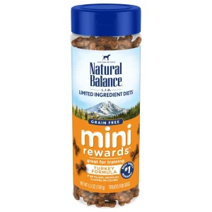 Natural Balance Pet Foods Rewards Minis Soft & Meaty Dog Treats Turkey, 5.3 oz