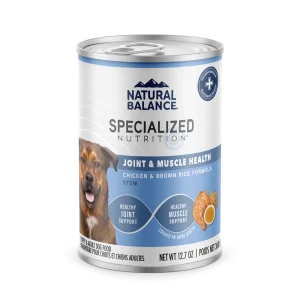Natural Balance Pet Foods Specialized Joint & Muscle Canned Dog Food Chicken & Brown Rice 12ea/12.7 oz