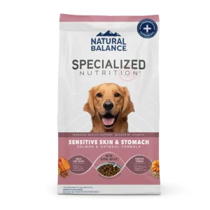 Natural Balance Pet Foods Specialized Sensitive Skin Stomach Dry Dog Food Salmon Oatmeal, 22 lb