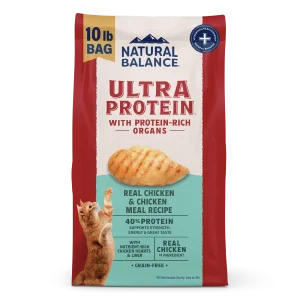Natural Balance Pet Foods Ultra Protein Dry Cat Food Chicken 10 lb