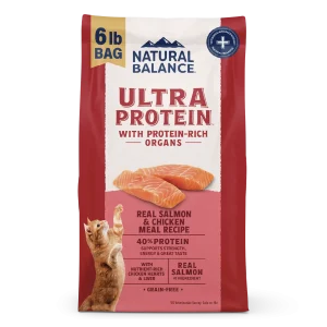 Natural Balance Pet Foods Ultra Protein Dry Cat Food Salmon & Chicken 6 lb