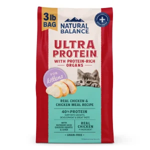 Natural Balance Pet Foods Ultra Protein Kitten Dry Cat Food Chicken 3 lb