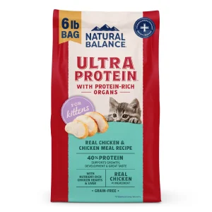 Natural Balance Pet Foods Ultra Protein Kitten Dry Cat Food Chicken 6 lb