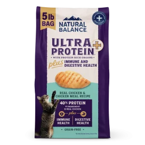 Natural Balance Pet Foods Ultra Protein Plus Immune & Digestive Health Dry Cat Food Chicken 5 lb