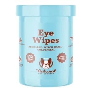Natural Dog Company Dog Eye Wipes, 100-Count