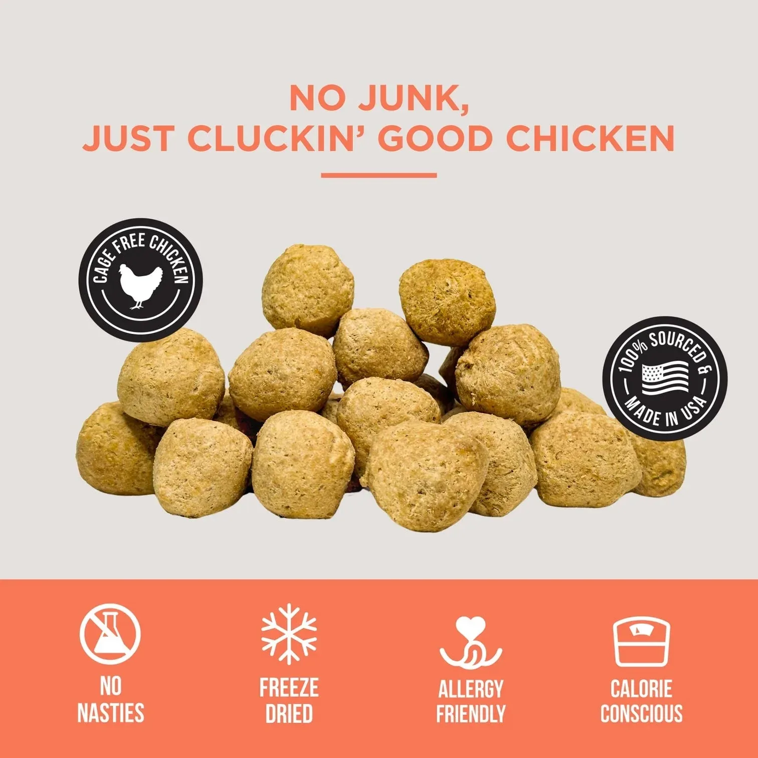 Natural Rapport The Only Freeze Dried Chicken Meatballs Dogs Need (4oz) - Image 2