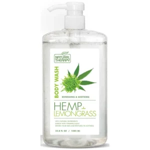 Natural Therapy Hemp & Lemongrass Body Wash 33.8 oz.