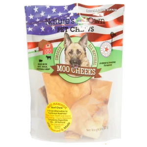 Nature's Own Moo Cheeks Dog Chews 8 oz