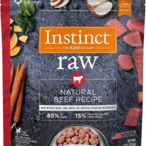 Nature's Variety Instinct 85/15 Raw All Natural Beef Recipe for Dogs Bites 8 oz SD-5 {L-1}699895
