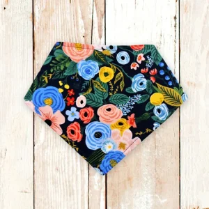 "Navy Garden Party" Dog Bandana