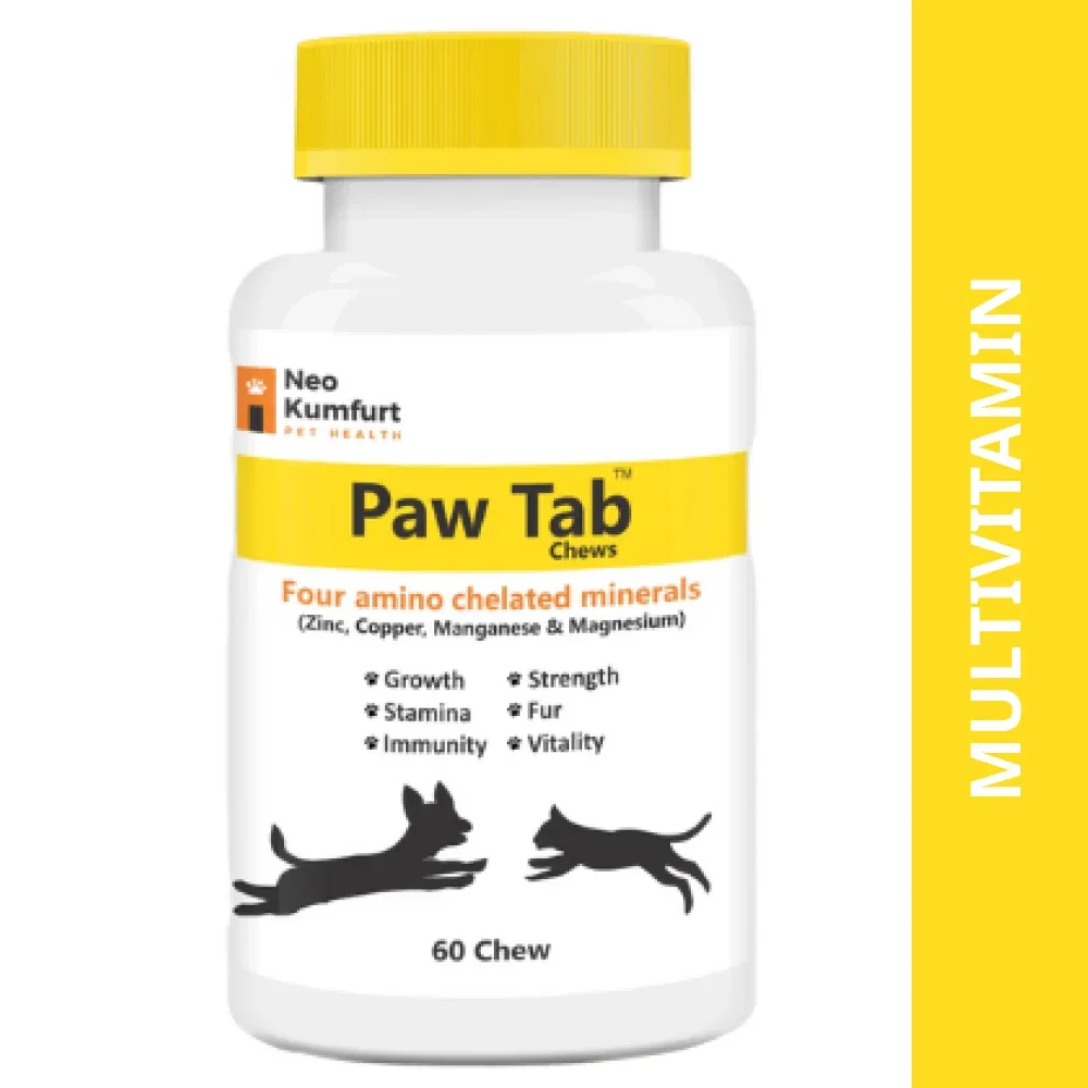 Neo Kumfurt Pawtab Chews Minerals Vitamins for Dogs and Cats (60 tablets) - Image 2