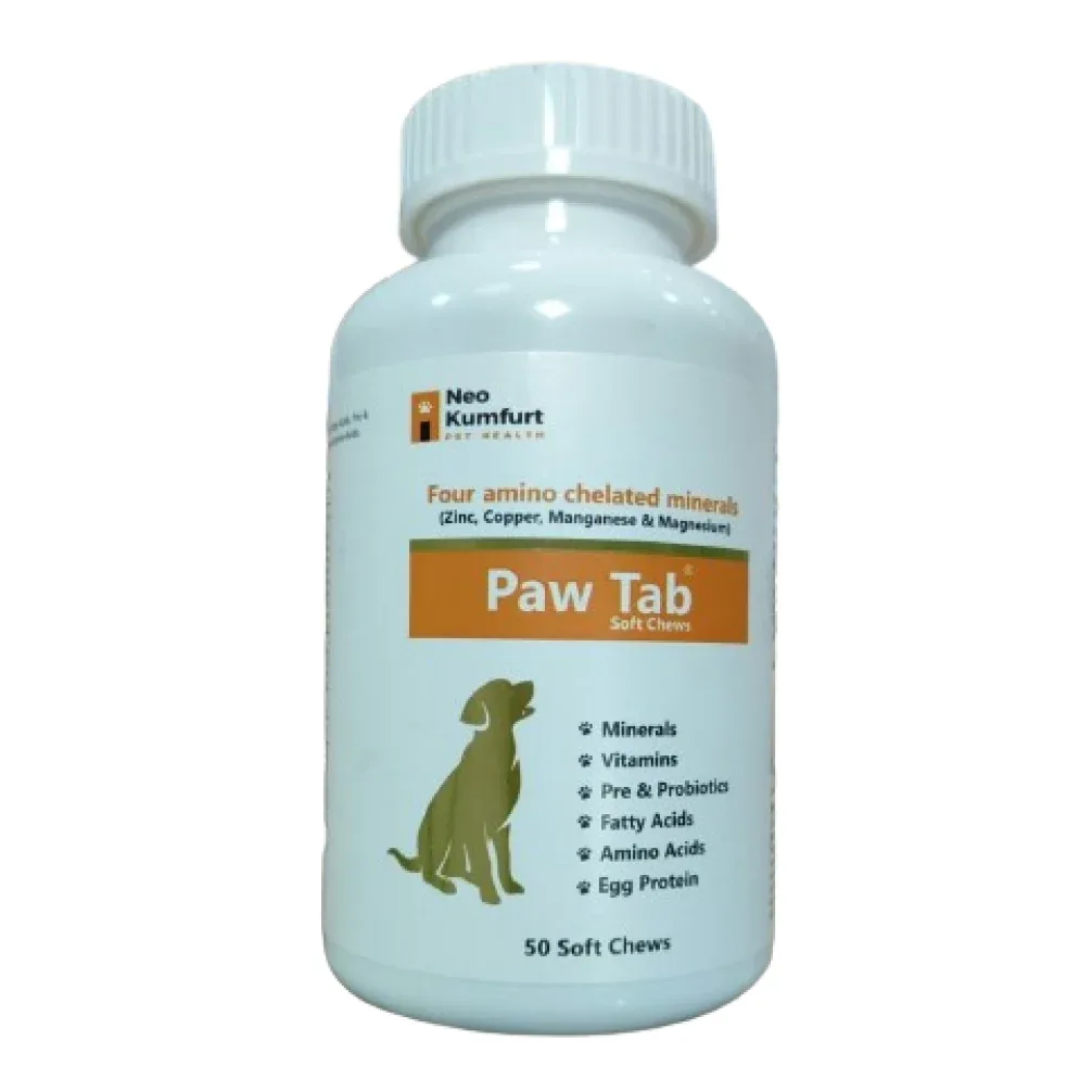 Neo Kumfurt Pawtab Chews Minerals Vitamins for Dogs and Cats (60 tablets)