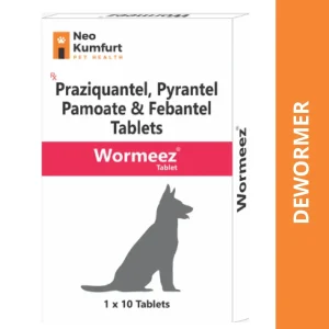 Neo Kumfurt Wormeez Deworming Tabet for Dogs (pack of 10 tablets)