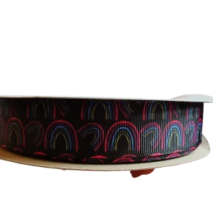 Neon Rainbow Nylon Dog Collar