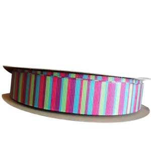 Neon Stripes Nylon Dog Collar