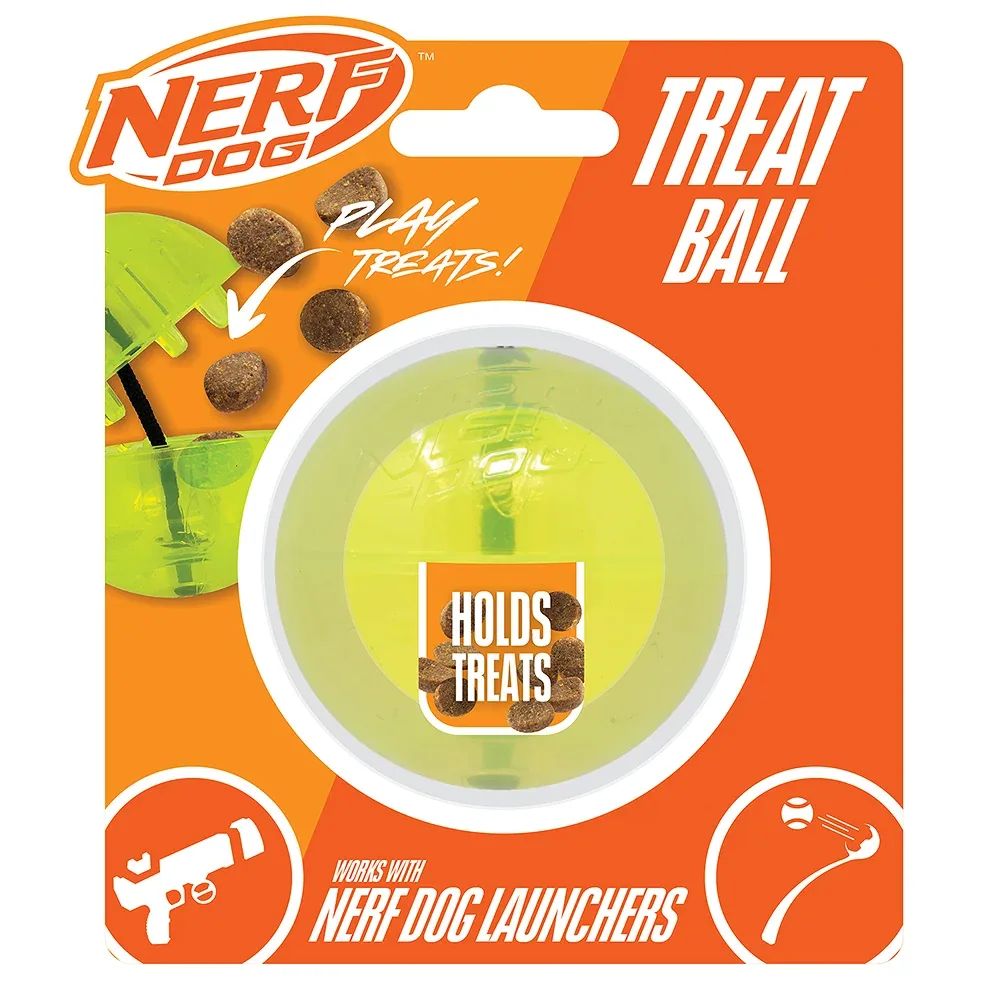 Nerf Dog Bungee Treat Ball Toy for Dogs (Green)