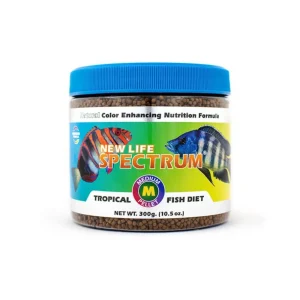 New Life Spectrum Tropical Sinking Pellets Fish Food, 10.5 oz, Medium