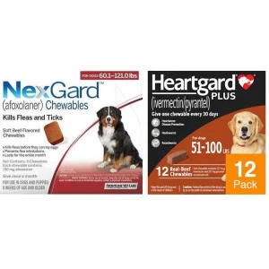 NexGard & Heartgard (Brown) Combo Dogs 60