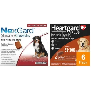 NexGard & Heartgard (Brown) Combo Dogs 60