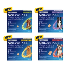 Nexgard Plus - Flea, Tick, & Broad Spectrum Prevention Chewable Tablet for Dogs 8.1 to 17 lbs. (Green Box) 3 Chews (3 Month Supply)