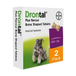Drontal Tasty Bone Tablets for Dogs