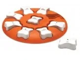 Nina Ottosson Smart Interactive Dog Toy, Orange, White, 10.63 in - Image 2